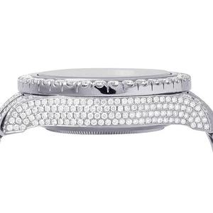 Reloj de pulsera de acero inoxidable con incrustaciones de diamantes VVS cultivados en laboratorio, diseño personalizado de última moda, para hombre, de alta calidad. - Product Image 5