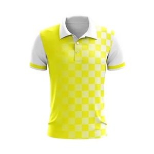 เสื้อโปโลผู้ชายผ้าโพลีเอสเตอร์ผ้าสแปนเด็กซ์แบบระเหิด100% เสื้อกอล์ฟแห้งเร็วผลิตจากผู้ผลิต - Product Image 6