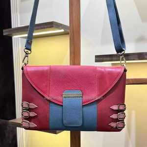 Nuevo bolso cruzado de cuero reciclado occidental, bolso multicolor superventas, bolso de hombro multicolor único y elegante para mujer - Product Image 3