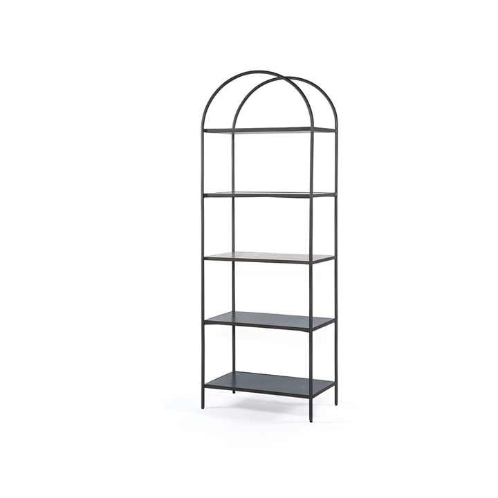 Golden Colored Metal Frame & Glass Shelves Best Home & Showroom Display Racks Commercial Rack Free Standing Industrial Rack