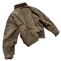 Fabricant de vestes sur mesure, veste de travail en toile de canard vintage usée, veste bomber Detroit, veste de charpentier pour hommes