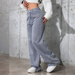 Plus Size 100% Cotton <b>Women</b> <b>Baggy</b> <b>Jeans</b> Outdoor Use Fashion Wear <b>Women</b> <b>Baggy</b> <b>Jeans</b> For Adult - Product Image 3