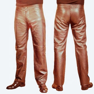 Pantalon décontracté en cuir véritable pour homme, haute qualité, Offre Spéciale - Product Image 3