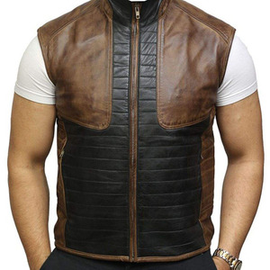 Gilet de moto en cuir professionnel fabriqué à la main Créez votre propre nouveau gilet en cuir respirant élégant - Product Image 2