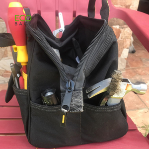 <b>Heavy</b> <b>Duty</b> Canvas Multi-Purpose Tote Bag Factory Directly Sold <b>Zipper</b> Closure Utility Tool Bag Gardening Functional OEM/ODM - Product Image 3