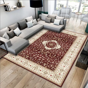 Alfombra Moderna de Felpa con Diseño Artístico de Cristal, Base Antideslizante con Puntos, para Estudio de Yoga, Ejercicio, con Estampado Geométrico para Pasillo - Product Image 3