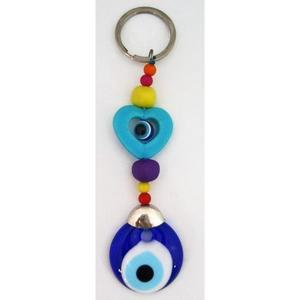 Ornement Mauvais Yeux en Verre 3X14 cm Porte-clés & Mousquetons Promotionnels - Product Image 1