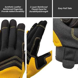 Gants de sécurité jaune noir pour mécanicien travail mousse Nitrile paume résistant aux coupures PU gants personnalisés anti-dérapant protection industrielle - Product Image 6