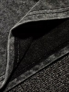 Conjunto de 2 Piezas para Hombre, 100% Algodón, Lavado Ácido, Camiseta y Pantalones Cortos con Efecto Desgastado y Asimétrico - Product Image 4