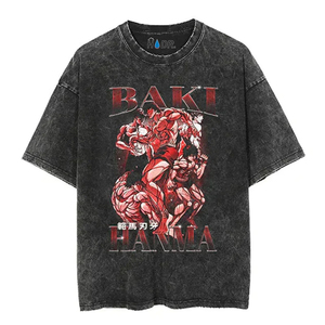 Streetwear unisexe à manches longues en coton délavé à l'acide de haute qualité personnalisé t-shirt vintage surdimensionné délavé pour hommes - Product Image 2