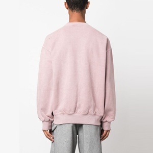 Sweat-shirt en coton épais délavé à l'acide, 100 % coton, pour l'hiver, avec design personnalisé brodé, directement du fabricant - Product Image 3