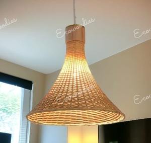 Lustre suspendu de lampes de plafond de pièce d'éclairage de rotin de décoration intérieure moderne pour l'hôtel à la maison - Product Image 3