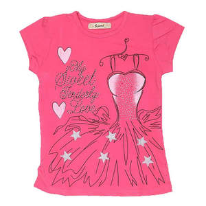 T-shirt fantaisie en jersey à manches courtes Chase Value pour filles de 3 à 4 ans - Rose - Product Image 1