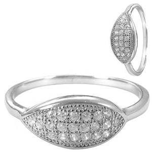 Bague en argent sterling 925 plaqué rhodium avec diamant taille ovale, bijoux fins pour femmes - Product Image 2