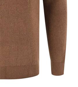 Pull-over de sport à col haut pour hommes, pull-over personnalisé en laine de coton vierge, respirant, uni, imprimé personnalisé, vente en gros, hiver - Product Image 5