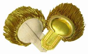 Venta al por mayor fabricado oro trenza oficial Top Rank hombro insignias charreteras personalizadas bordadas hombro charreteras - Product Image 2