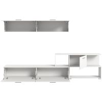 Chepo Europe - Estantes y Muebles de Almacenamiento Modernos de Imitación de Tablero de Aglomerado Blanco, Diseño Alemán X43A9W01