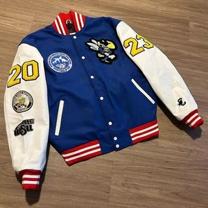 เสื้อแจ็กเก็ตปักลายสำหรับผู้ชายเสื้อกีฬาเบสบอลสไตล์เท่ๆสำหรับมหาวิทยาลัย - Product Image 3
