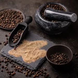 Suministro directo de polvo de pimienta negra pura de Indian Farm Ideal para mezclas de especias y comidas listas para exportación mundial desde India - Product Image 6