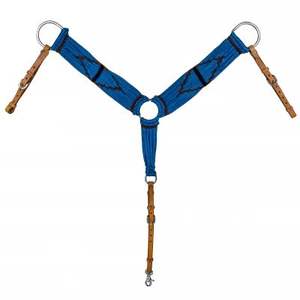 Conjunto de Pechera y Collarín Ecuestre Occidental de Cuero Genuino Trenzado y Tejido, Duradero para Montar a Caballo y Carreras - Product Image 1