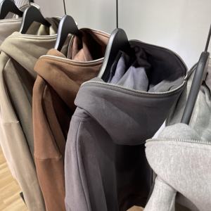 Custom Puff Printing <b>Black</b> Full Face Zipper <b>Hoodies</b> For Men Full <b>Zip</b> <b>Up</b> Men's <b>hoodies</b> - Product Image 3