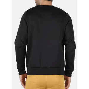 Sweat-shirt pour hommes à col ras du cou lourd fabriqué en usine Sweat à capuche vierge en coton avec logo personnalisé Conception doublée d'approvisionnement OEM avec motif imprimé - Product Image 3