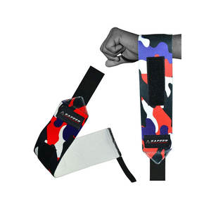 Muñequeras de protección profesional ligeras personalizadas con cierre de gancho de neopreno de alta resistencia para ejercicio de gimnasio de levantamiento de pesas - Product Image 1