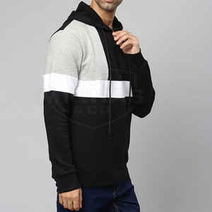 Sweat à capuche à demi-fermeture éclair pour hommes 100% coton Design personnalisé Sweat à capuche à demi-fermeture éclair léger de qualité supérieure pour hommes - Product Image 3