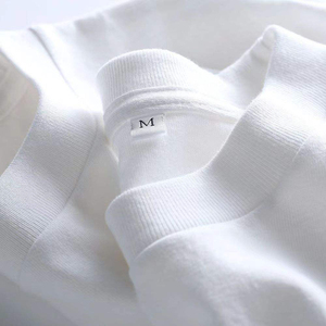 Camiseta informal de alta calidad de algodón de peso pesado Camiseta de manga corta con cuello redondo para hombres - Product Image 1