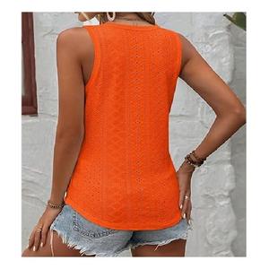 Luxury Women's Tank Top Solid Color 100% Cotton Casual Style Best Selling From Bangladesh Factory High Quality at Factory Price - Product Image 5