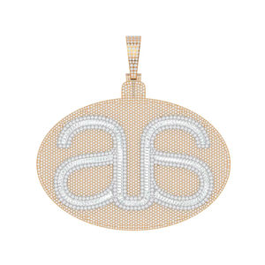 Pendentif Hip Hop en argent 925 personnalisé design de mode de rue glacé diamant Moissanite personnalisé chrétien croix baguette alliage fin - Product Image 1