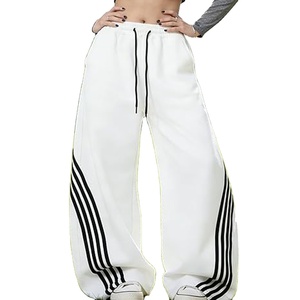 Baggy Pants Men Women Wholesale Loose Fit Streetwear Sweatpants <b>Wide</b> Leg Athletic Joggers Custom Logo Embroidery Supplier - Product Image 1