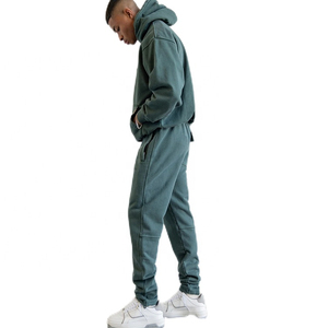 Promotion Nouveau Survêtement Vintage Personnalisé avec Logo Automne Polaire Deux Pièces Jogger et Pantalon de Survêtement Épais Respirant pour Homme - Product Image 3