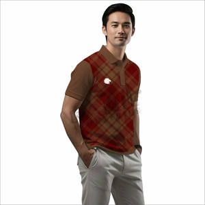 Chemises polo pour hommes de style nouveau, personnalisées, couleur unie, manches courtes - Product Image 2