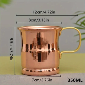 Vasos de Vodka de Cobre Clásicos Ecológicos de Alta Calidad Certificada, con Tapa a Prueba de Fugas, para Hoteles y Restaurantes - Product Image 3