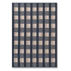 Alhambra - Alfombras de Lana Grandes de Color Azul, Tejido Plano, 9x12, para el Hogar, para la Entrada, el Pasillo o Junto a la Cama, Modelo ADWL-13135 - Product Image 1