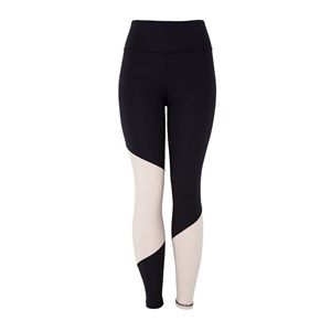 Leggings de secado rápido que absorben la humedad para mujer con estampado de sublimación en negrita Pantalones de cierre con cordón para rutinas de yoga en el gimnasio - Product Image 3
