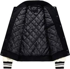 Veste universitaire de baseball universitaire de haute qualité pour hommes avec patch brodé veste en tissu de laine la plus vendue veste universitaire OEM - Product Image 3