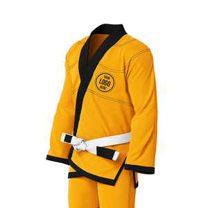2025 couleur noire et jaune bonne vente vêtements d'art martial prix compétitif vêtements pour adultes uniforme de Jiu Jitsu - Product Image 5