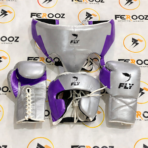 Guantes de MMA con Cordones de Color Personalizables OEM ODM, Juego de Guantes de Boxeo para Sparring, Agarre Antideslizante y Transpirable para Muay Thai - Product Image 4