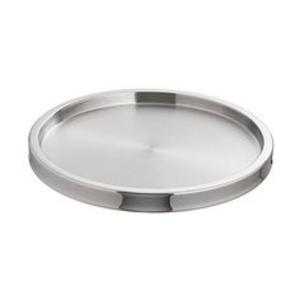 Bandeja de servicio de acero inoxidable con acabado artesanal de primera calidad para elegantes comedores en casa y expositores de cocina - Product Image 6
