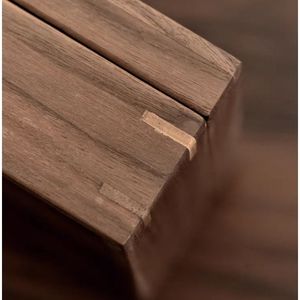 Mộc Mạc Màu Đen Nâu hình chữ nhật chưa hoàn thành lưu trữ lưu niệm trang trí bằng gỗ thủ công bao bì hộp gỗ Hộp quà tặng với nắp - Product Image 3