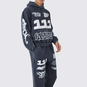 Chándal Deportivo para Hombre 2025, Nuevo Diseño, Alta Calidad, Transpirable, Manga Larga, Ropa Urbana, Servicio de Serigrafía OEM - Product Image 6