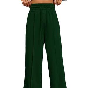 Pantalones de calle para uso diario Pantalones de chándal sueltos de moda y acogedores para mujer Pantalones de chándal personalizados de cintura alta suave - Product Image 6