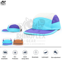 Gorra de Campamento de Malla Transpirable e Impermeable para Adultos, Unisex, Ajustable, de Secado Rápido, Plana, para las Cuatro Estaciones, Deportes, Viajes, Casual, Aire Libre
