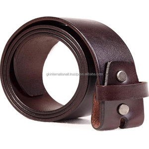 Cinturón informal de cuero de vaca para hombre, correa de cuero de vaca de grano completo, acabado marrón, cuero genuino l0uxury, hecho a mano, 100% - Product Image 4
