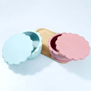 Bol à ventouse en silicone pour bébé, mignon, OEM/ODM, avec couvercle, forme de lion, marque personnalisée, écologique, design unique, Vietnam - Product Image 2