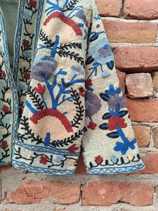 Suzani bordado chaqueta de las mujeres, chaqueta floral, Kantha Vintage hecho a mano chaquetas abrigo, diseñador kimono chaquetas para niñas, Boho - Product Image 3