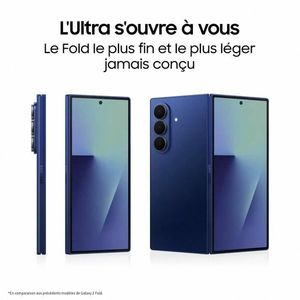 Para Samsung Galaxy Z Fold 7, Teléfono Inteligente de 8 Pulgadas con 12 GB de RAM y 256 GB de Almacenamiento, CPU Octa Core, Color Negro - Product Image 1