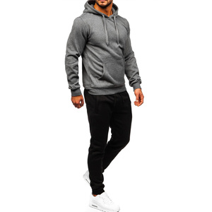 Jersey atlético de lana deportiva de alta calidad, pantalones para correr, sudaderas con capucha de gran tamaño, conjunto de chándal deportivo de dos piezas para hombres - Product Image 6